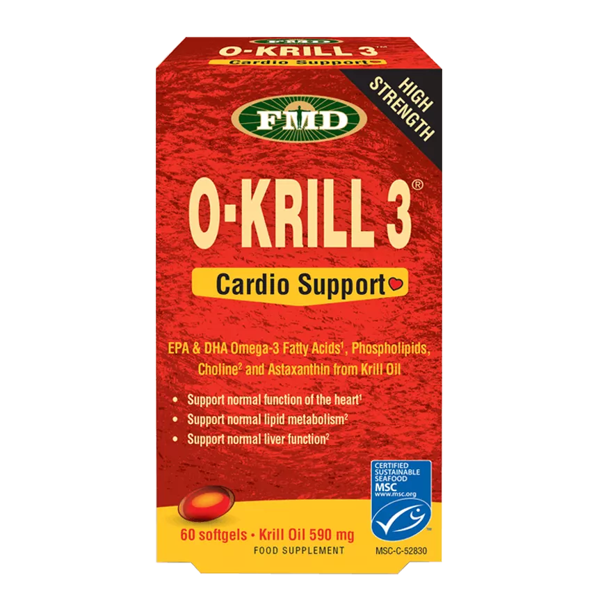 O-Krill3-Cardio - Ωμέγα-3 Λιπαρά οξέα από Krills